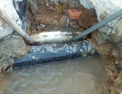 田东测漏水之水管漏水